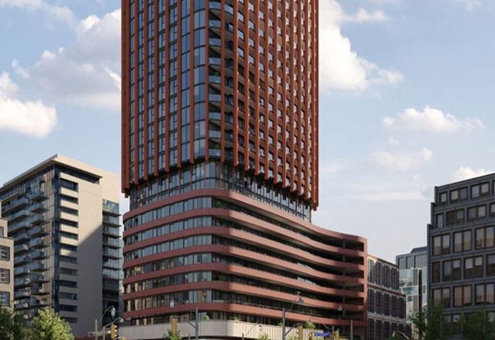 The Whitfield Condos Podium and Lower Level Exteriors