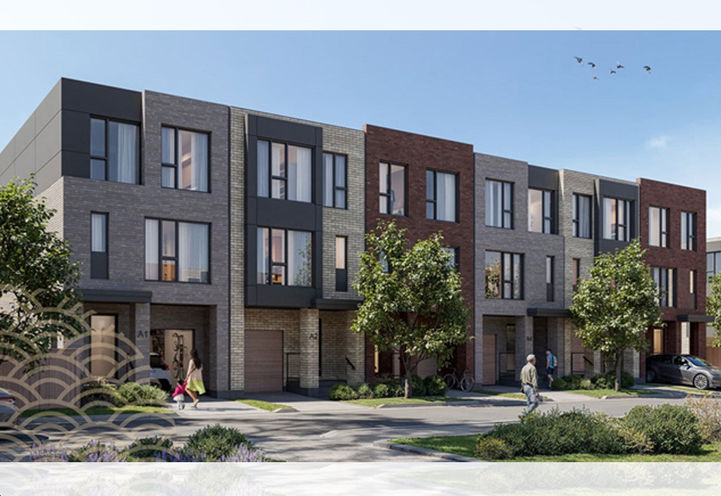 The Winston Collection Homes Streetscape View of Unit Exteriors