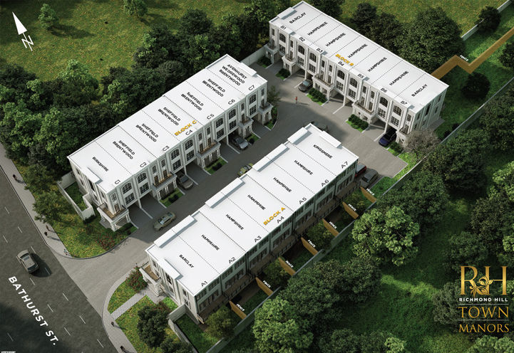 Town Manors Aerial View of Site Plan