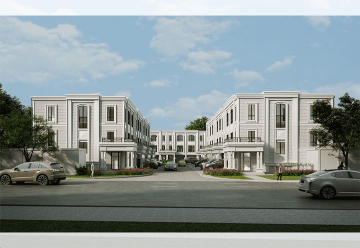 Town Manors Exterior View of Units