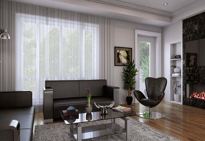 Town Manors Living Room