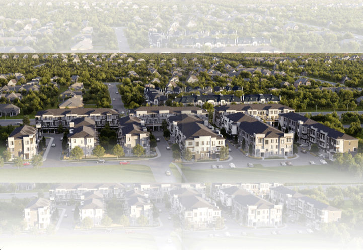 Twelve Oaks Towns Aerial View of Homes and Community