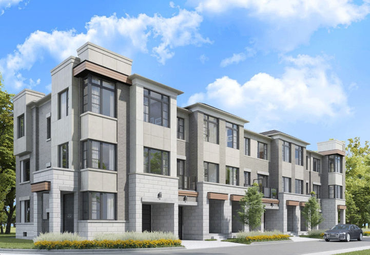 Twelve Oaks Towns - Side Angle Street View