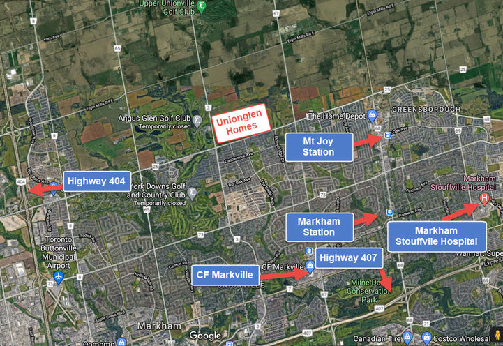 Unionglen Homes Nearby Map View
