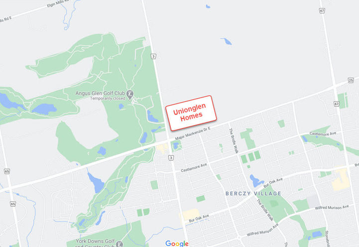Unionglen Homes Site Location Map