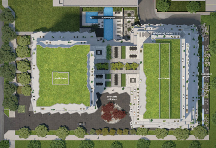 Aerial View of Untitled Toronto Condos 2