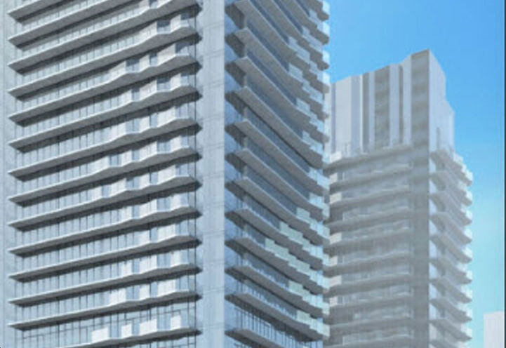 Looking  at the Tower of Untitled Toronto Condos 2 Early Rendering
