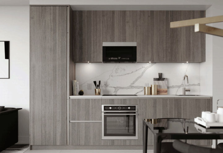 Open Kitchen Concept Within Suite at Untitled Toronto Condos 2