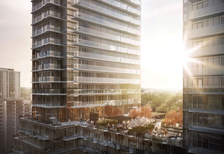 Podium and Outdoor Amenities at Sunset - Untitled Toronto Condos 2