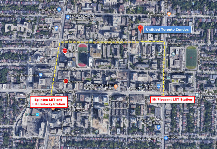 Easy assess to TTC Subway Station LRT  Station from Untitled Condos