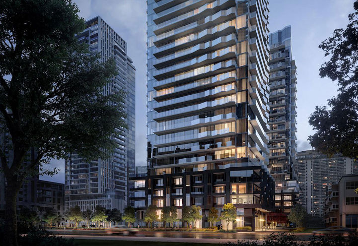 Looking to the Street In front of Untitled Toronto Condos