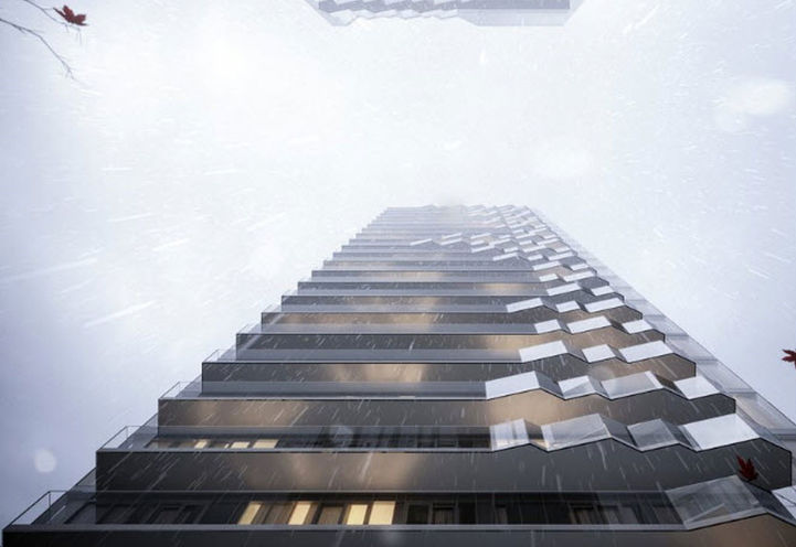 Skyline View of Untitled Toronto Condos Tower