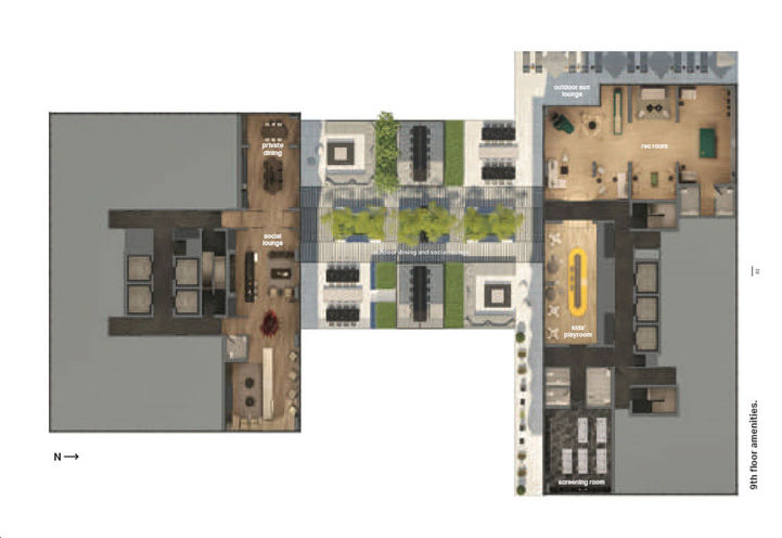 Untitled Toronto Condos- 9th Floor Amenities