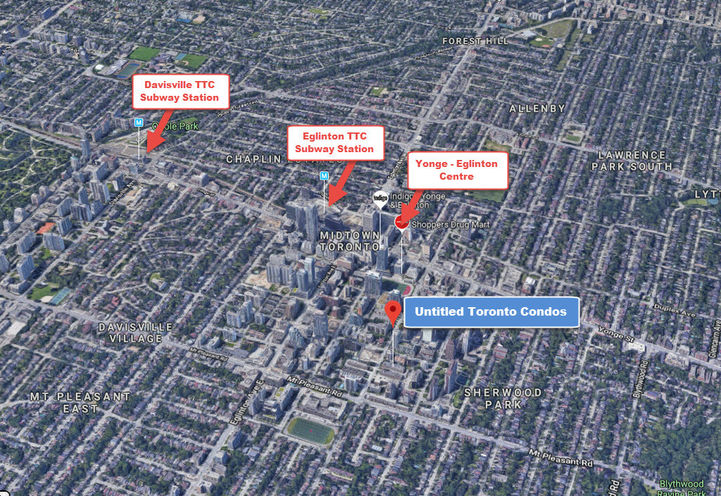 Untitled Toronto Condos Surrounding Map Area