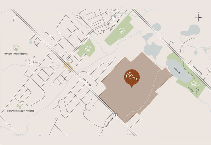 Upper Caledon East Aerial View of Site Location