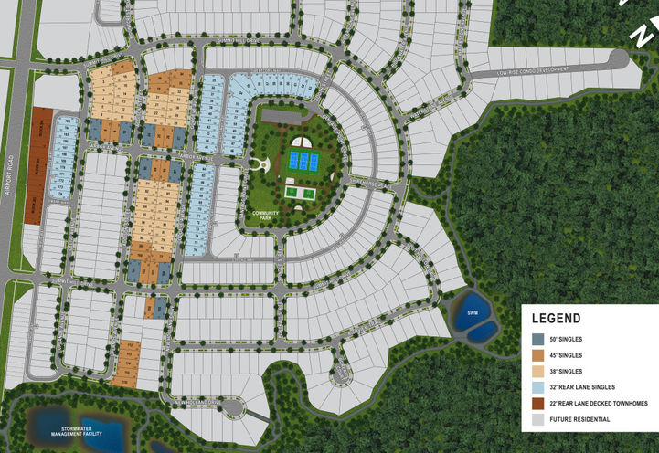 Upper Caledon East Aerial View of Site Plan