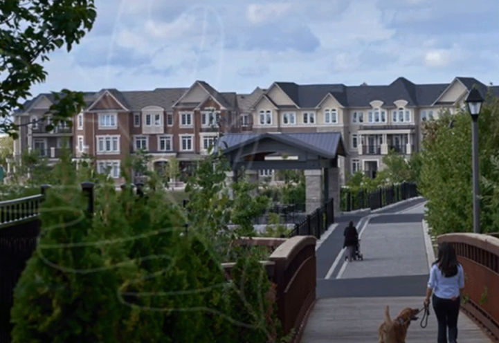 Looking at Upper Joshua Creek Towns From Nearby Walking Trails