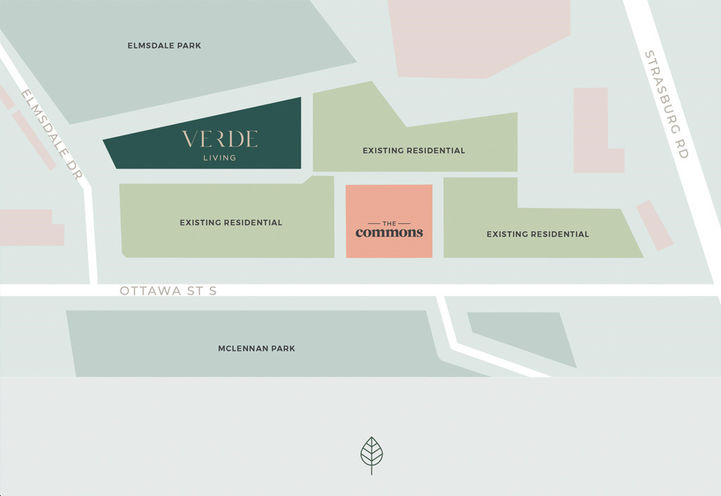 Verde Living Condos Aerial View Site Plan