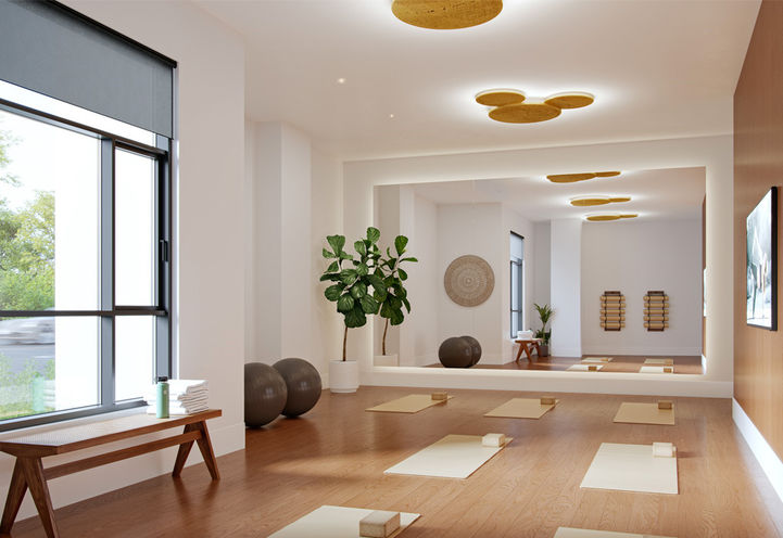 Verde Living East Condos Yoga Room