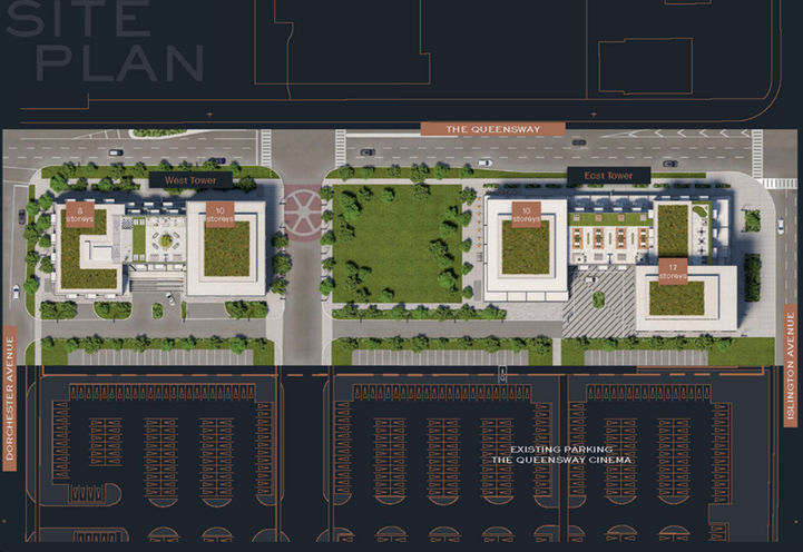 Verge East Condos Community Site Plan