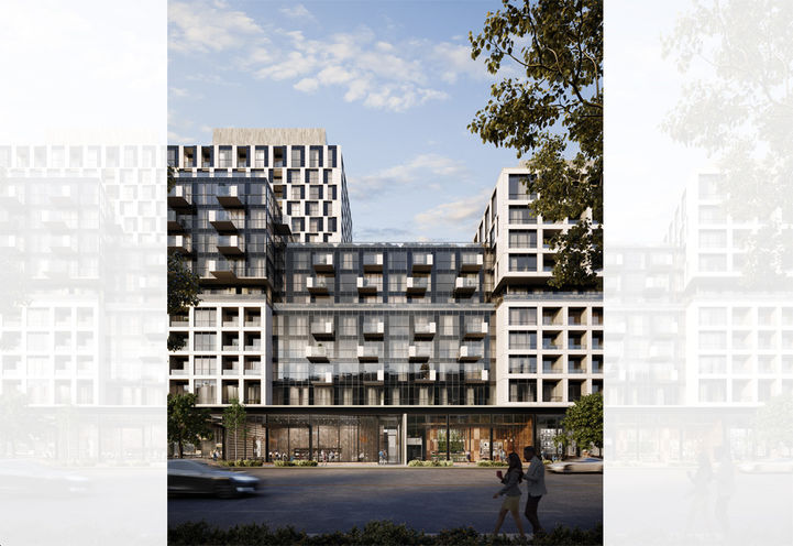 Verge East Condos Street Level View of Exteriors