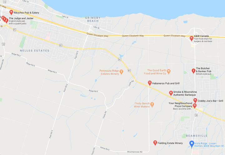 Restaurants and Bars near Vibrant Condos by Vista Ridge