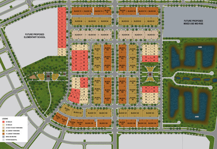 Victoria Grand Homes Aerial View of Site Plan