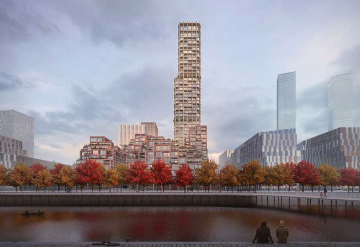 Victory Silos Condos View of Towers From the Lake Front
