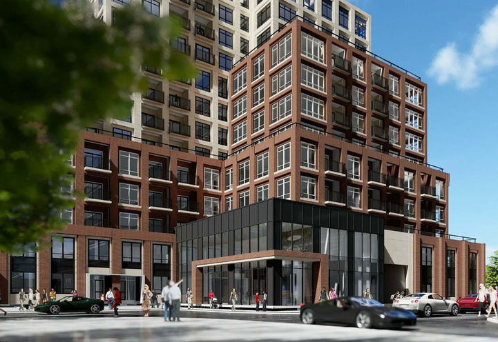 Villages of Oak Park Condos - Close Up Exterior View of Lower Levels