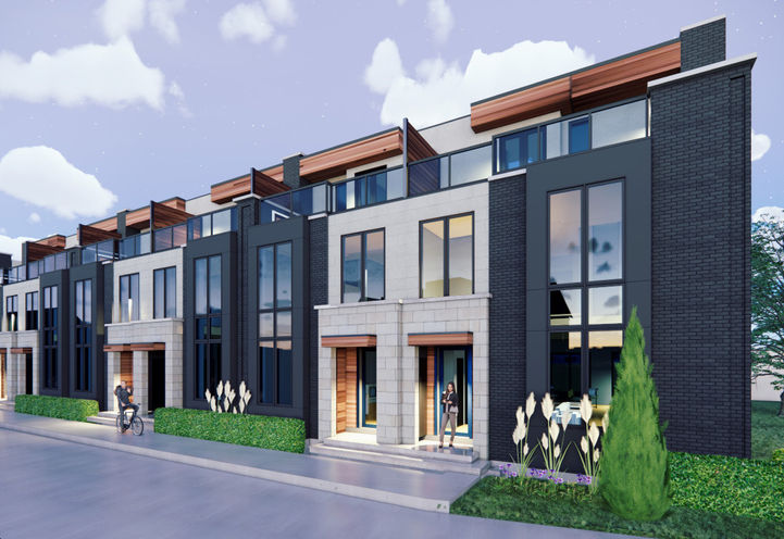 Vineyard Square Towns Streetscape View of Exteriors