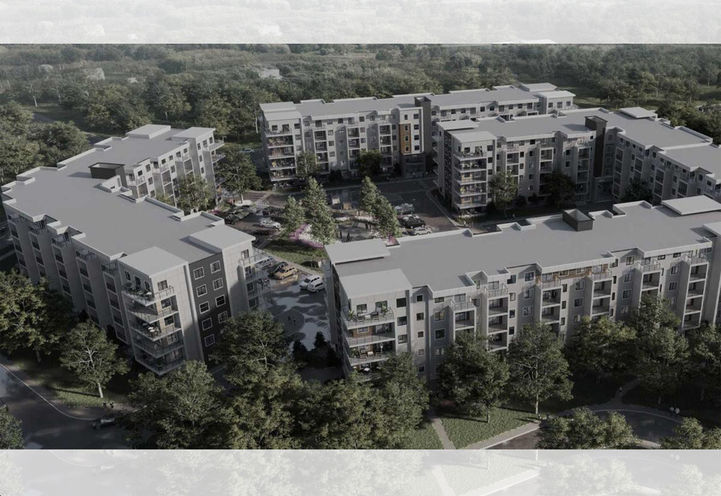 Violette Condos Calgary Aerial View of Buildings