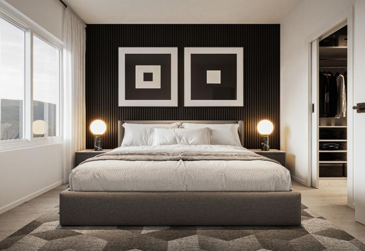 Violette Condos Calgary Suite Bedroom