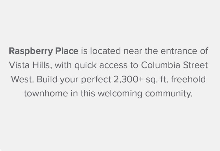 Vista Hills a Collection of Freehold Towns 2300 sqft and Up