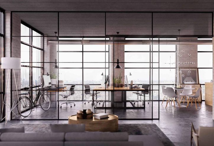 Proposed Commercial Space Floor Layout of Warehouse Lofts