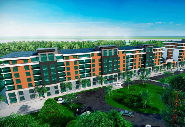 Wasaga Beach Lux Condos Aerial View of Exterior