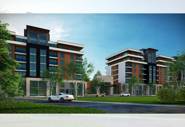 Wasaga Beach Lux Condos Courtyard View of Exteriors