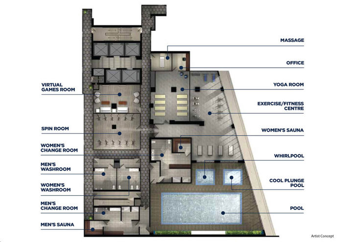 Water's Edge at the Cove - Vast Building Keyplan Siteplan