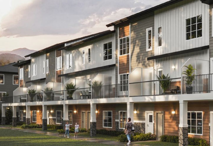 Watercrest Towns Calgary Exterior View of Units