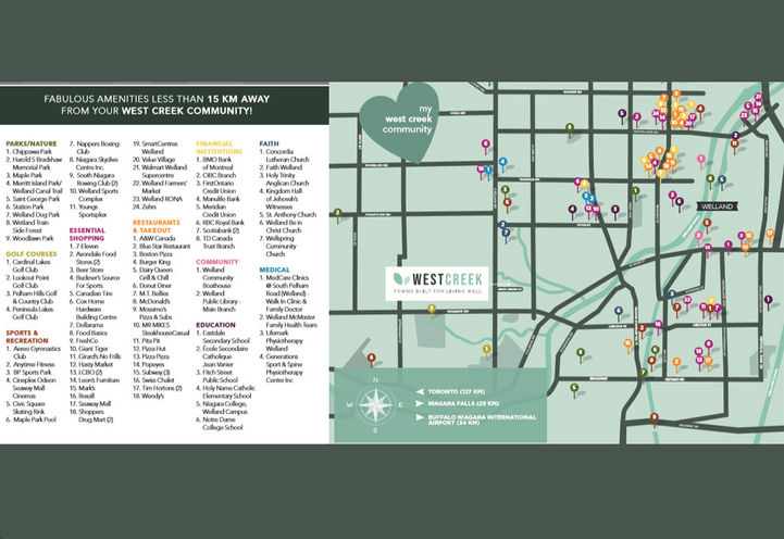 West Creek Towns Neighbourhood Amenity Map