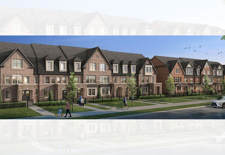 West Grove Towns Streetscape View of Exteriors