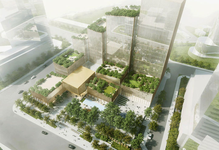 Westerly Condos - Aerial  View of Civic Centre