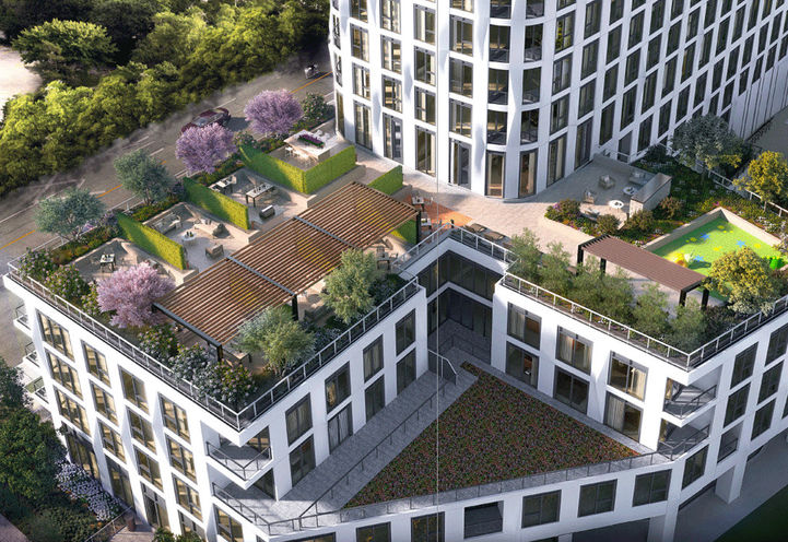 Westerly Condos -  Looking to the 5th Floor Amenities