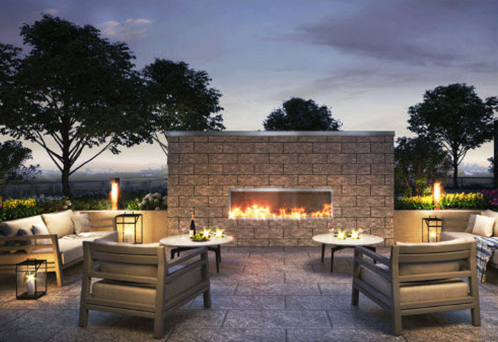 Westerly Condos - Outdoor Fireplace