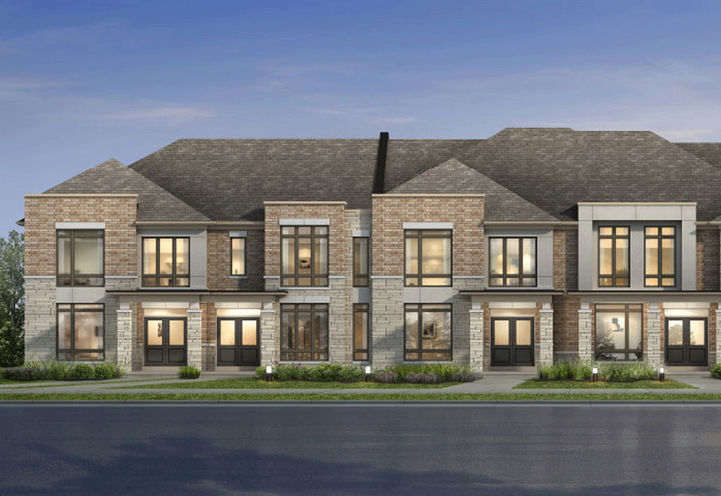 Whitby Meadows- Streetscape View of Townhomes