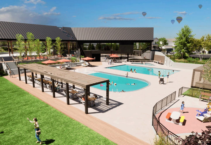 Wildflower Homes Calgary Pool & Park View