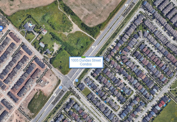 Wilmot Condos Satellite Map View of Location
