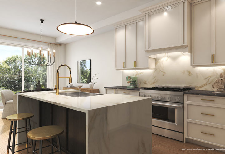 Winchester Estates Kitchen with Island