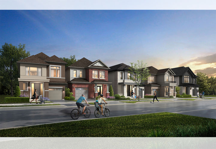 Winchester Estates Streetscape View of Detached Homes