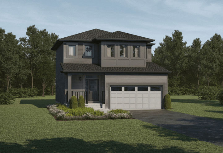 Yorkville Homes Calgary Exterior View of Detached Model