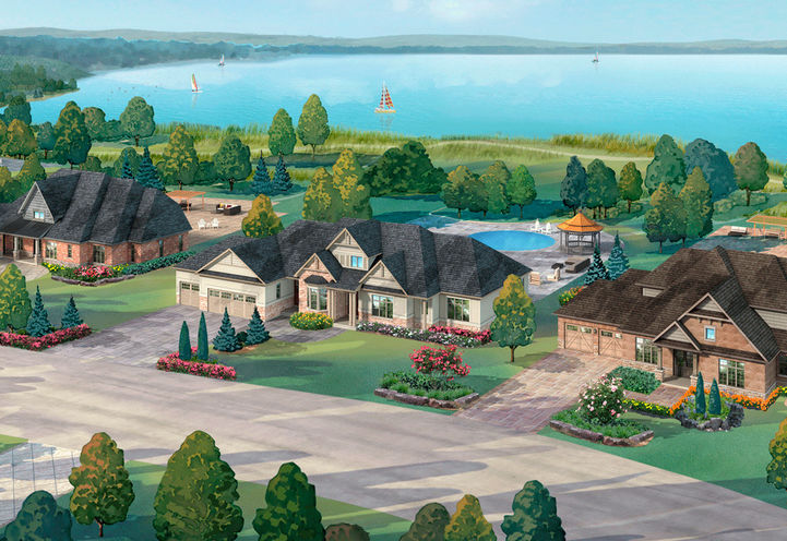 Young's Cove Homes  Aerial View of Site